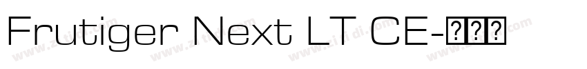 Frutiger Next LT CE字体转换